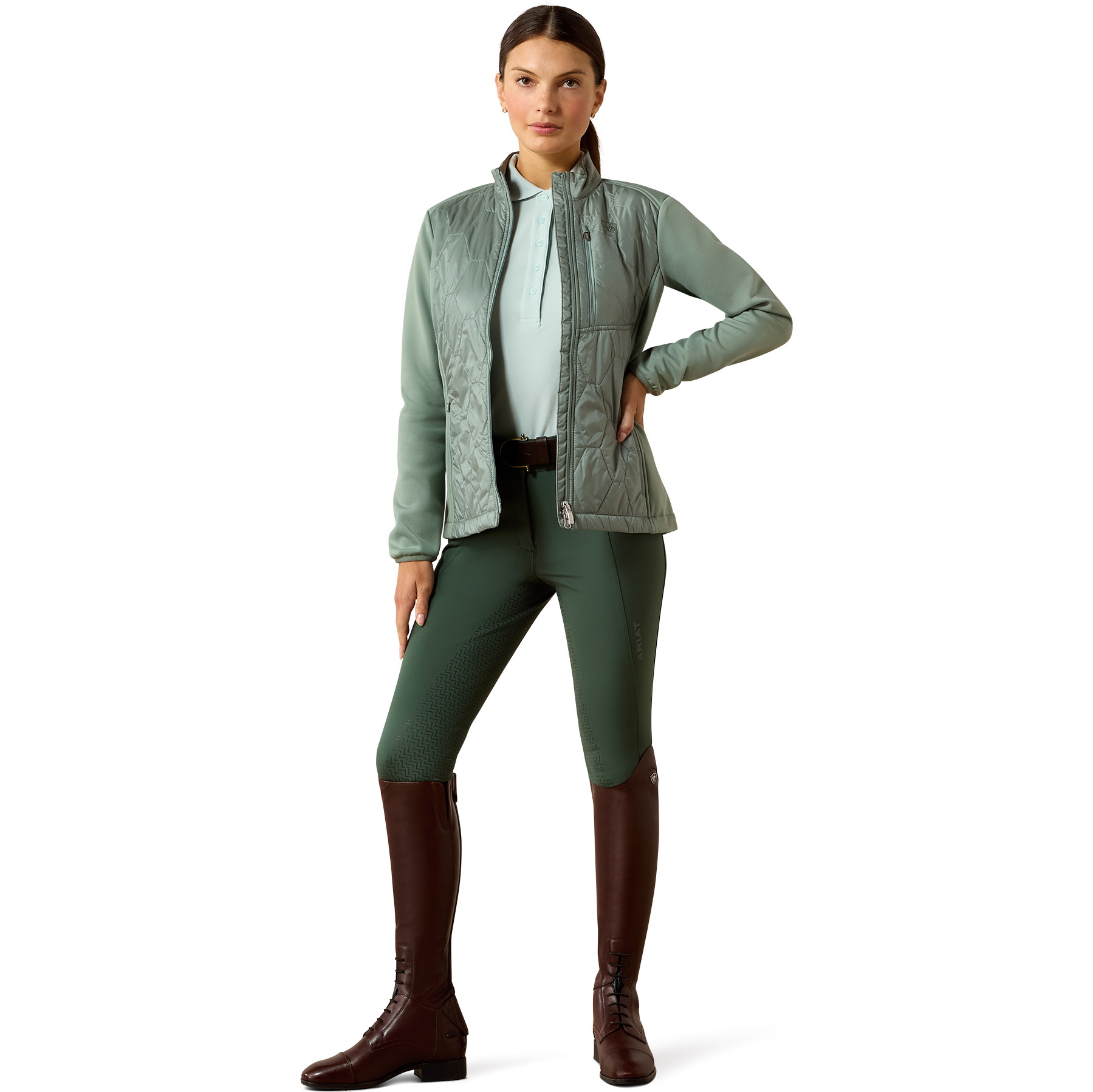 2026 Ariat Damen Fusion Insulated Jacke 10071502 - Chinois Green